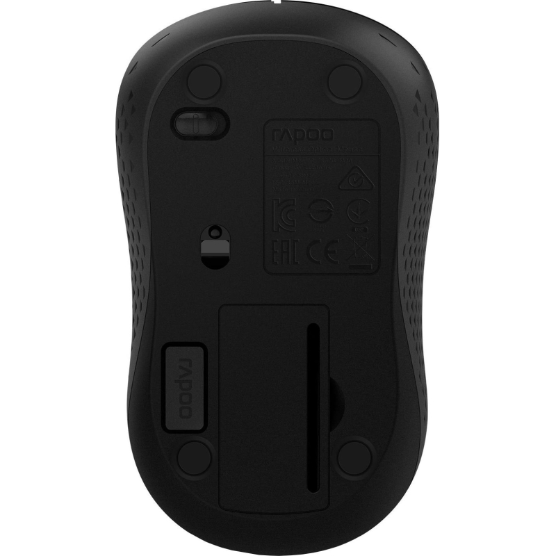 Мышь компьютерная RAPOO беспроводная M20 Silent - черный - фото 5