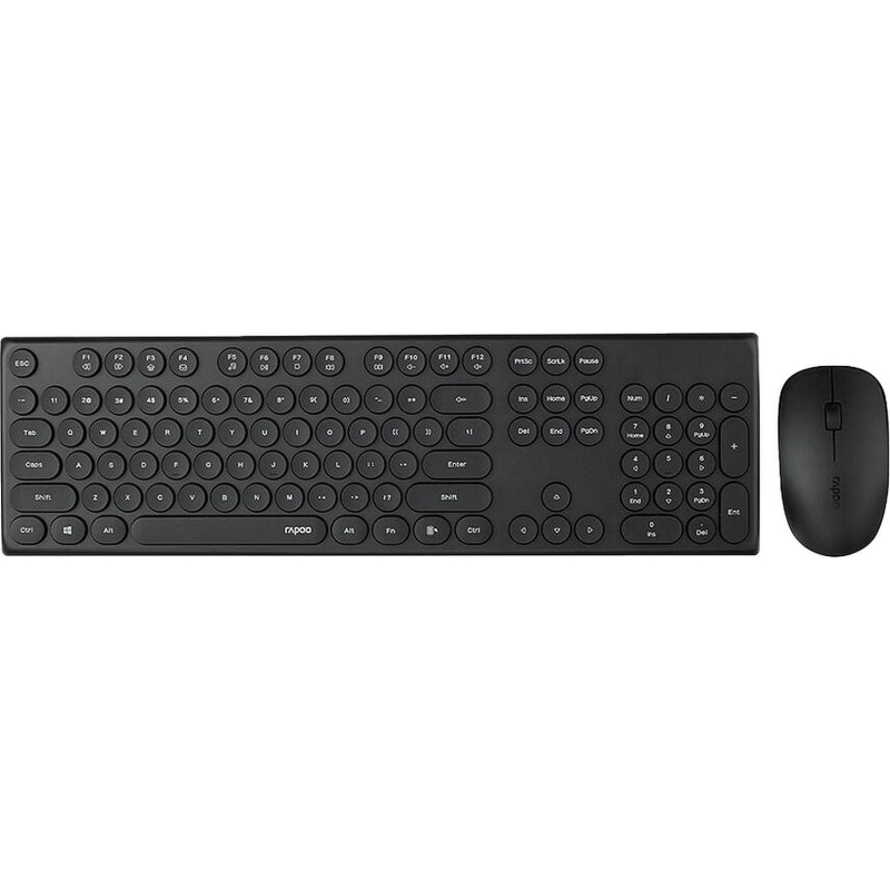 Набор клавиатура+мышь RAPOO беспроводной X260S - черный - фото 1