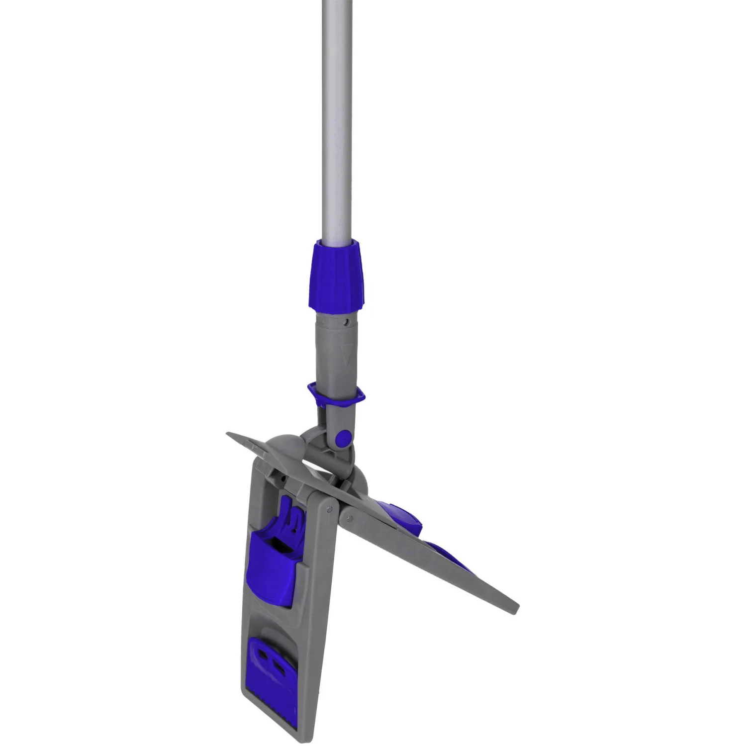 Держатель МОПа универс/зажимы, пластик LuscanProf  40х11см, серый/синий - фото 4