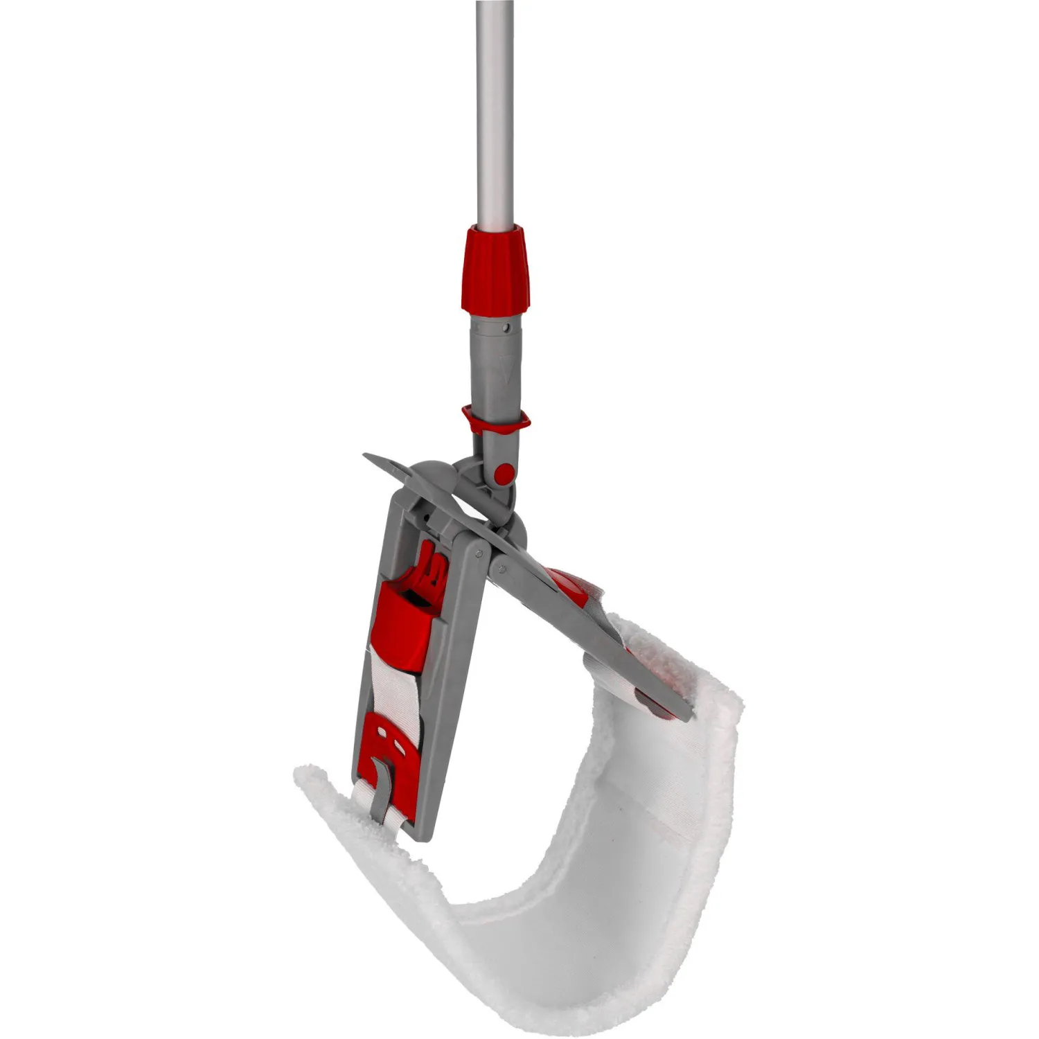 Держатель МОПа универс/зажимы, пластик LuscanProf  40х11см, серый/красный - фото 2