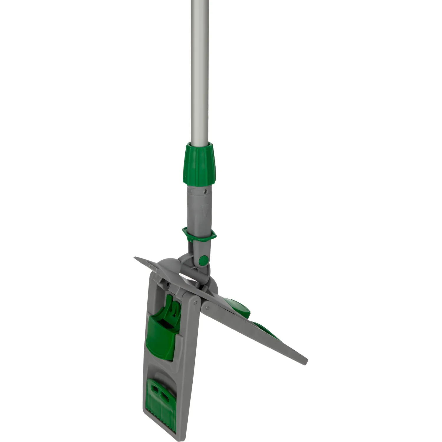 Держатель МОПа универс/зажимы, пластик LuscanProf  50х11см, серый/зеленый - фото 4