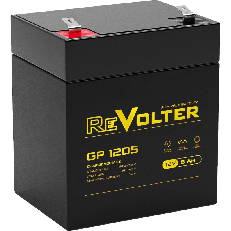 Батарея для ИБП Revolter GP 1205 (12В/5Ah) - фото 1
