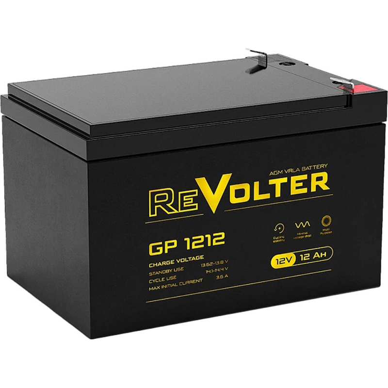 Батарея для ИБП Revolter GP 1212 (12В/12Ah) - фото 1