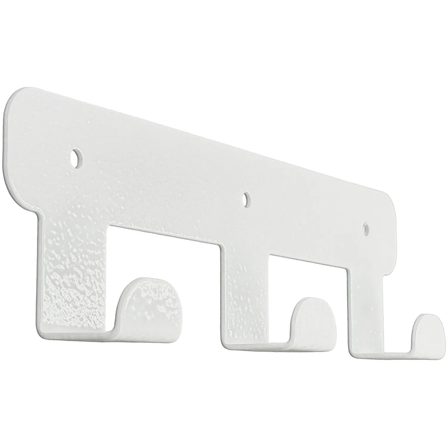 Вешалка настенная РЭ_H1031W, прямой гиб,3 крючка,белый (611045) - фото 1