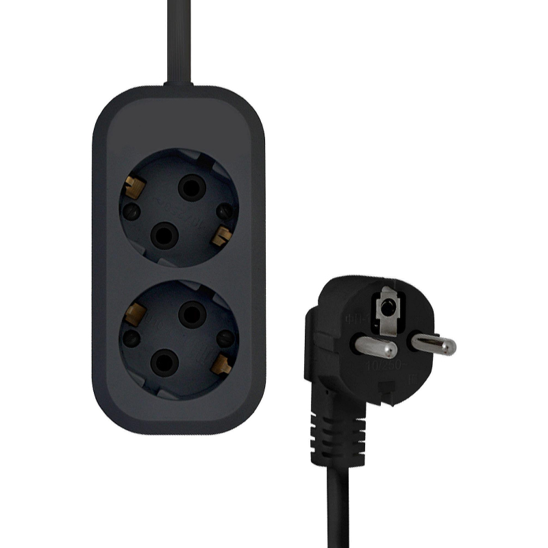 Удлинитель PROGIX US2GXB3 2р/3м черный, 3х0,75мм, 10А/2200Вт - фото 3