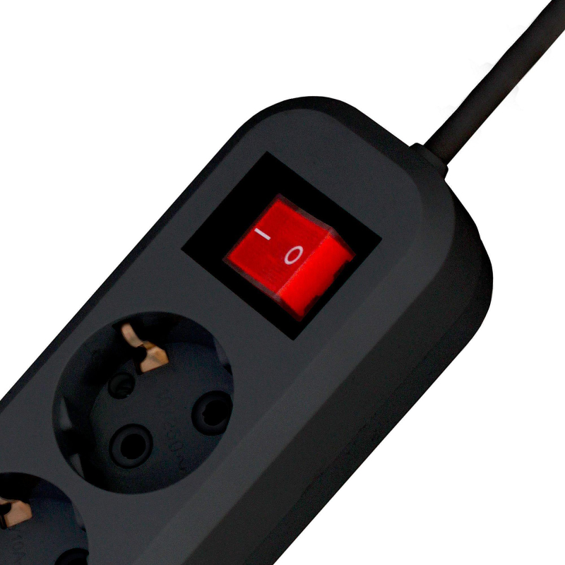 Сетевой фильтр PROGIX SF4PB7 4р/7м черный, 3х0,75мм, 10А/2000Вт - фото 4