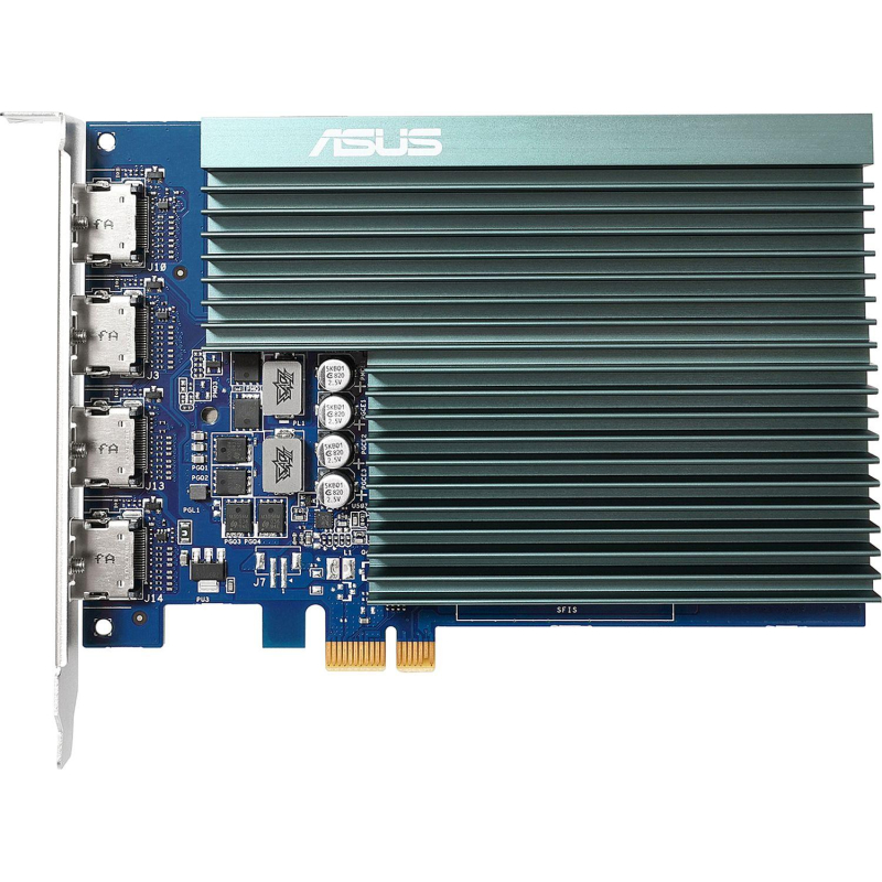 Видеокарта ASUS GT730-4H-SL-2GD5 2GB GDDR5 64bit 4xHDMI(90YV0H20-M0NA00) - фото 1