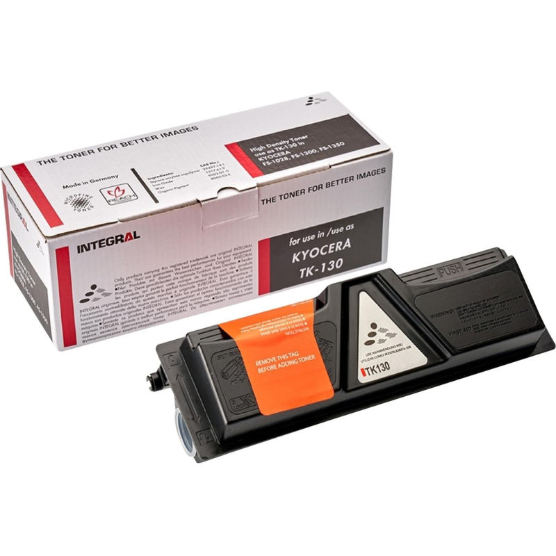 Тонер-картридж Integral TK-130 с чипом для Kyocera 12100034 - фото 1