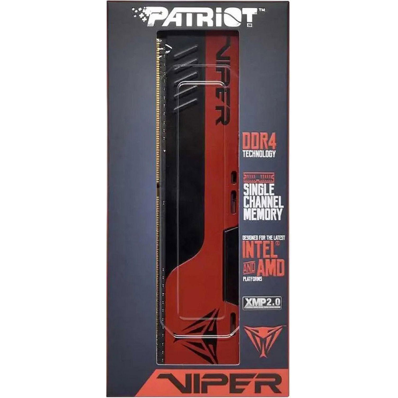 Модуль памяти Patriot Viper Elite II DIMM DDR4 8Gb 3200Мгц PVE248G320C8 - фото 3