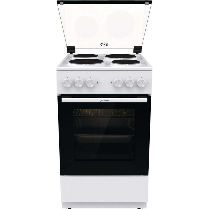 Плита Электрическая Gorenje GE5A21WH белый эмалированный металл - фото 1