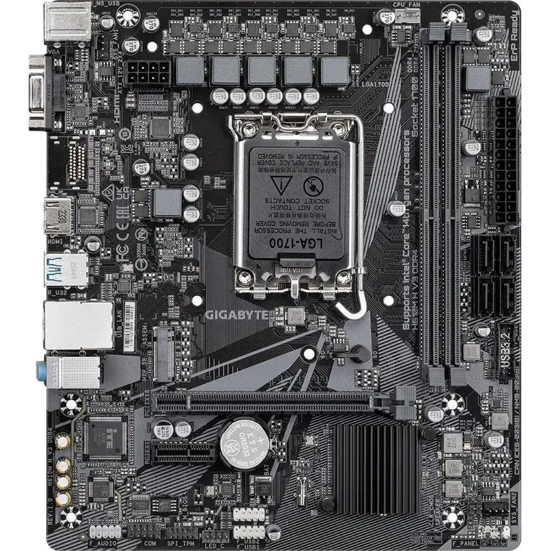 Материнская плата Gigabyte H610M H V3 DDR4 s1700 Intel H610 2xDDR4 mATX - фото 2