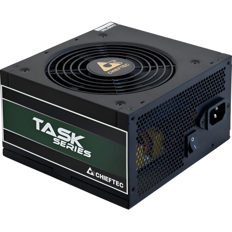 Блок питания Chieftec Task TPS-600S, 600W, 80 PLUS BRONZE, APFC, 12cm fan - фото 1