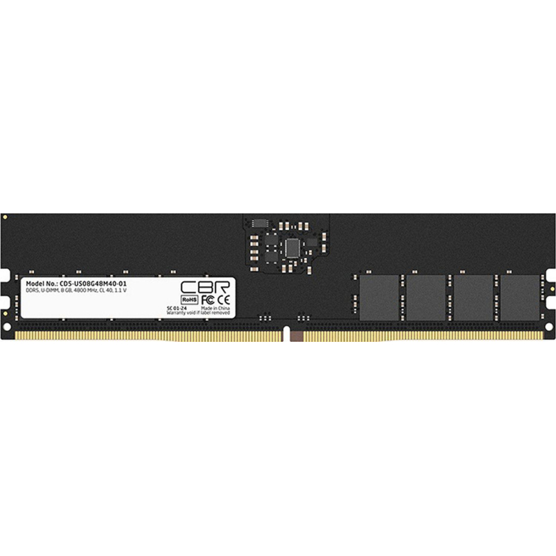 Модуль памяти CBR DDR5 DIMM 8GB 4800Мгц, CL40(CD5-US08G48M40-01) - фото 1