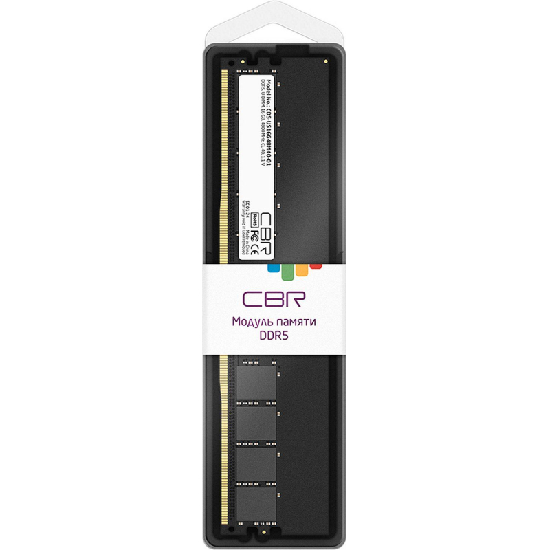 Модуль памяти CBR DDR5 DIMM 16GB  4800Мгц, CL40(CD5-US16G48M40-01) - фото 2