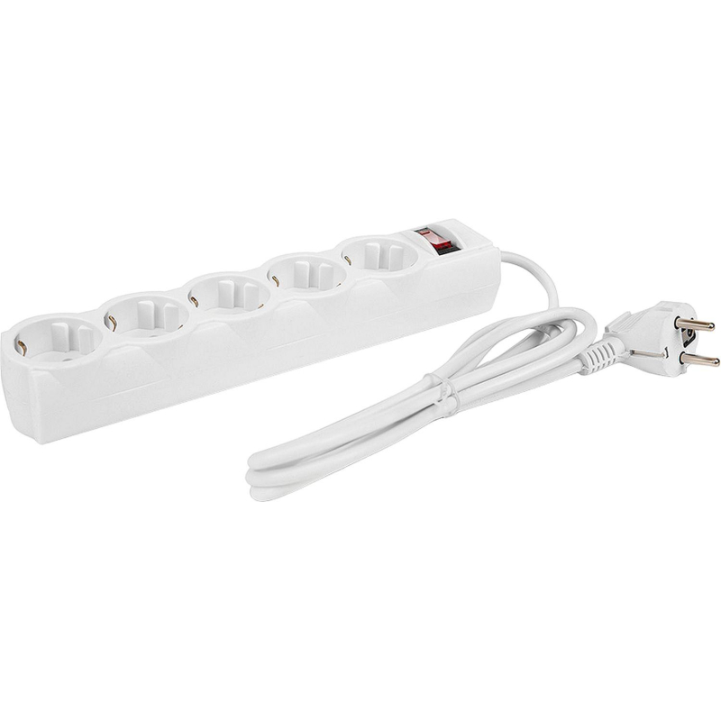Сетевой фильтр CBR CSF 2505-3.0 White PC, 5р/3м, цвет белый (пакет) - фото 2