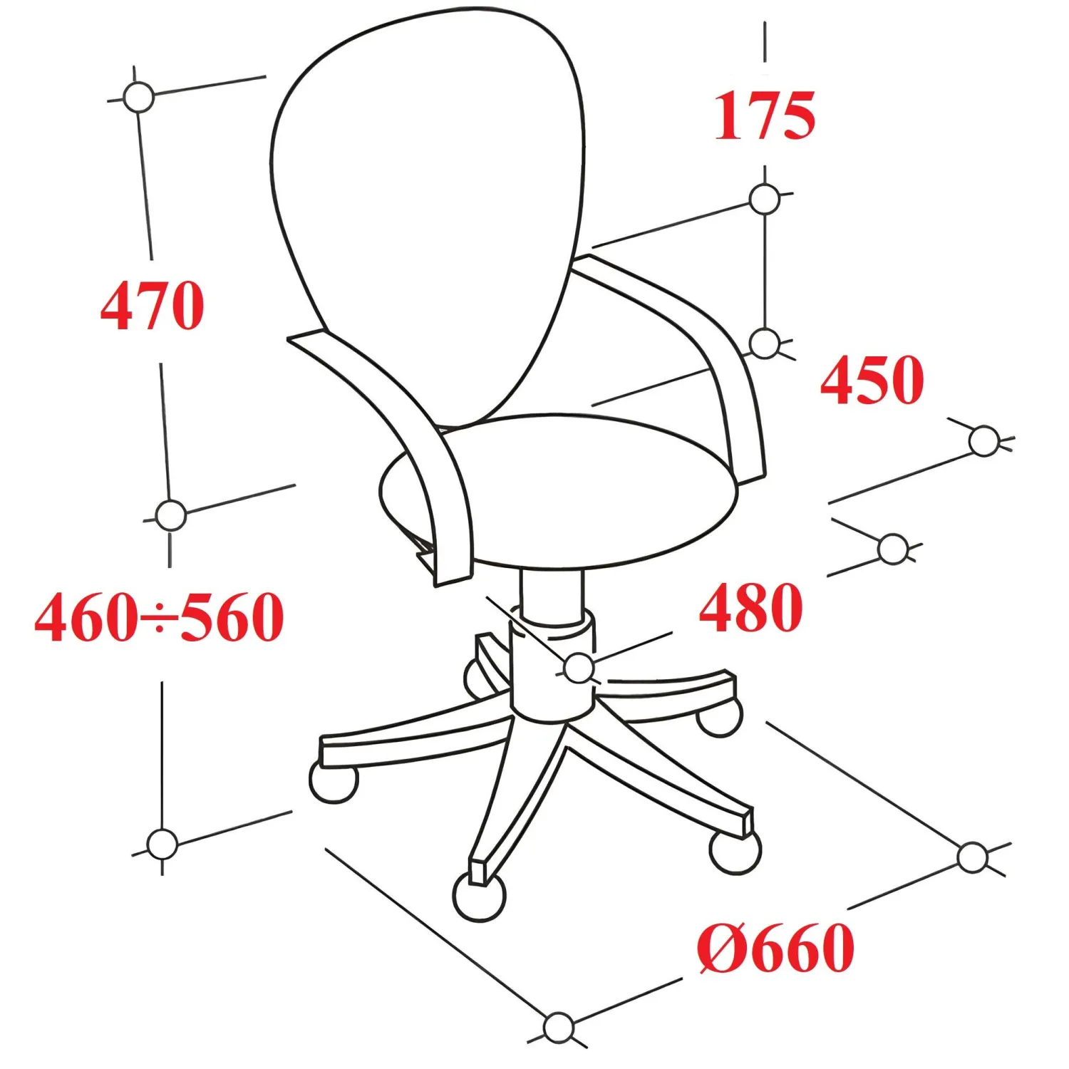 Кресло БМФ Easy Chair СН-800 Энжел черный Ср TW-01/Е11-к (черный) - фото 8