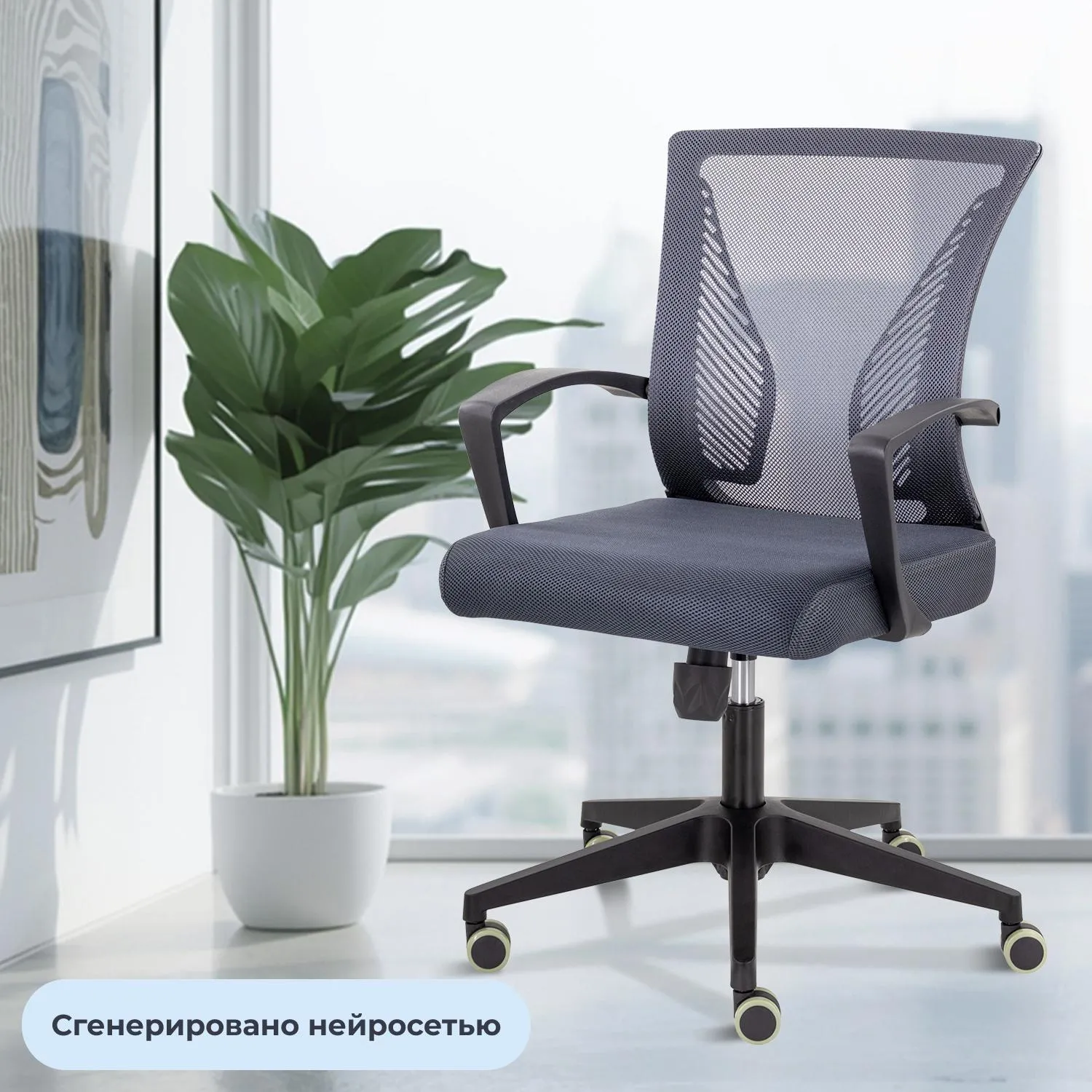 Кресло БМФ Easy Chair СН-800 Энжел черный Ср TW-72/Е72-к (серый) - фото 2