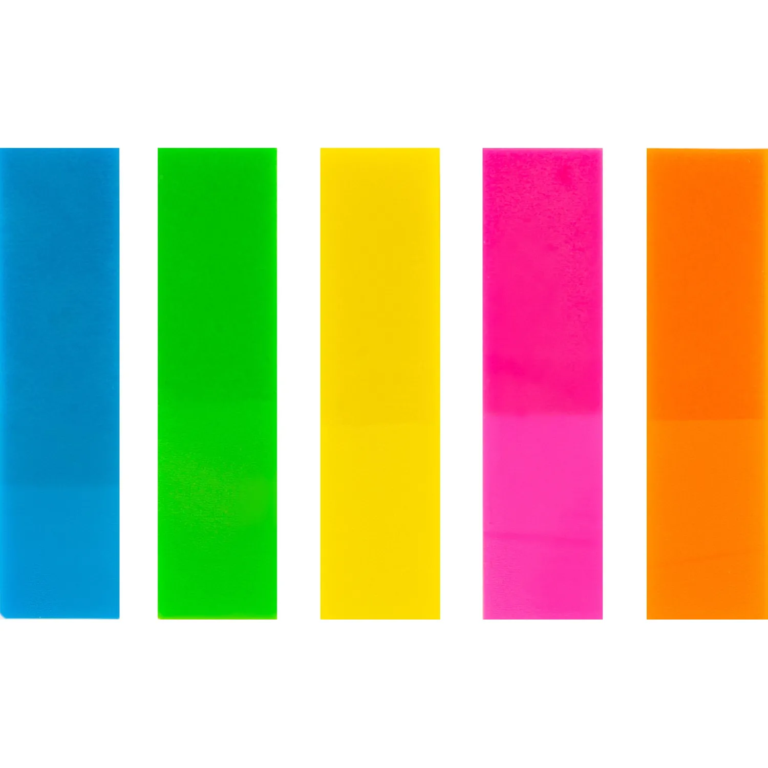 Клейкие закладки пласт. Выбор есть неон 45х12мм 5цв по 25л - фото 3