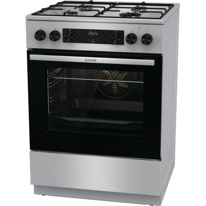 Плита Gorenje GKS6C70XJ, газоэлектрическая - фото 1