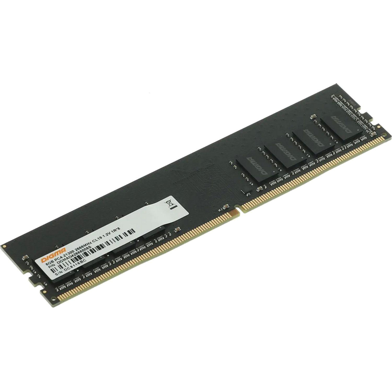 Модуль памяти DDR4 8GB Digma DGMAD42666008S PC4-21300 2666MHz CL19 1.2V - фото 1