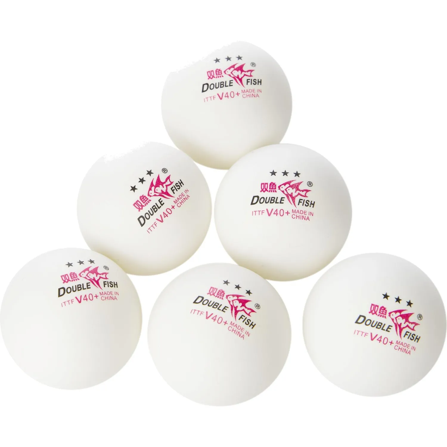 Мяч для наст. тенниса Double Fish 3xxx, World Cup, V111F ITTF Ap,упак.6 шт - фото 1