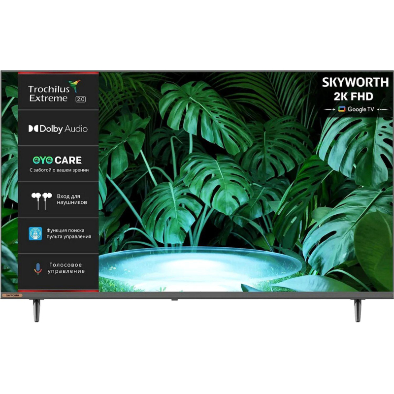 Телевизор Skyworth 40E55G, FHD, смарт (Google TV) - фото 1
