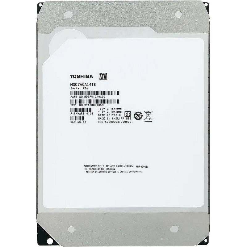 Жесткий диск Toshiba  4TB, SATA, 7200rpm, 256MB(MG07ACA14TE) - фото 1