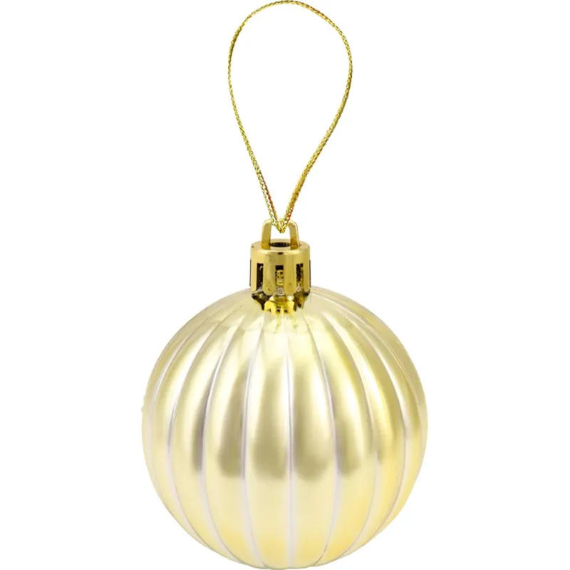 Набор шаров елочных Новогоднее украшение Триумф 12шт,7см,золотист НШ-1493 - фото 3