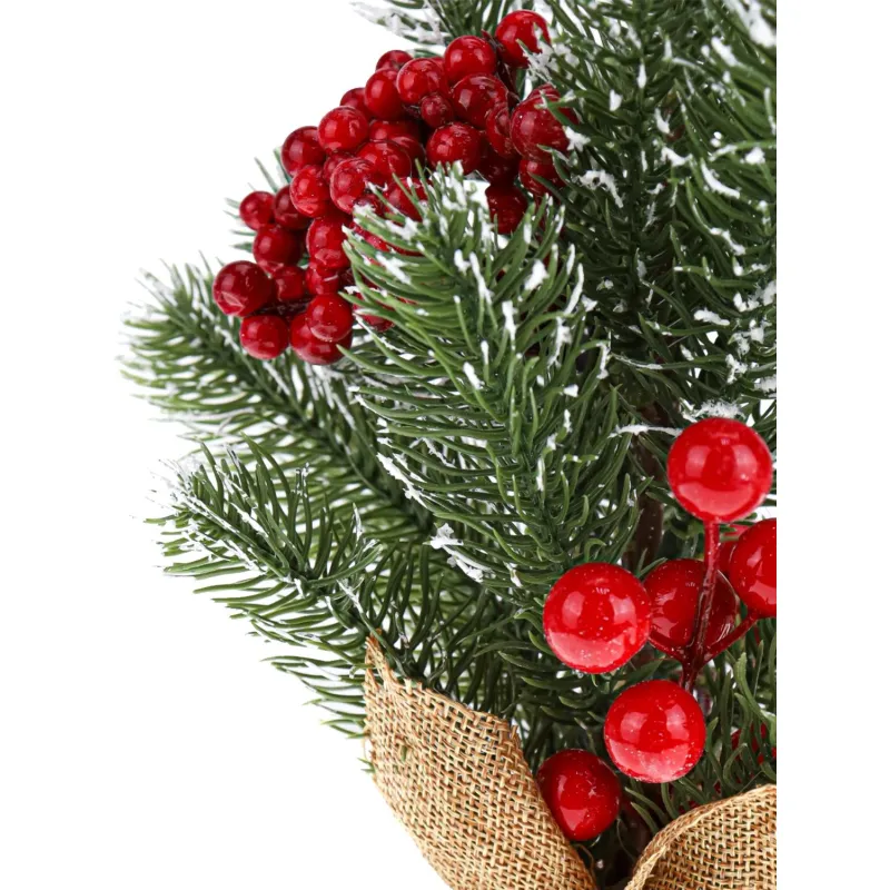 Елка Декоративная  в горшке  Морозные ягоды, 25 см НУ-1971 - фото 2