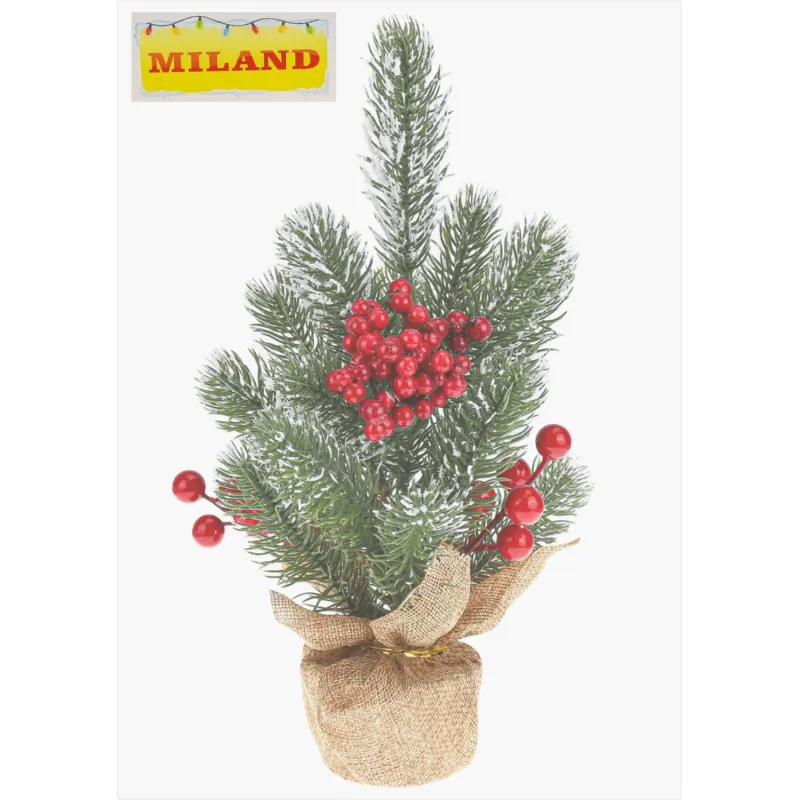 Елка Декоративная  в горшке  Морозные ягоды, 25 см НУ-1971 - фото 6