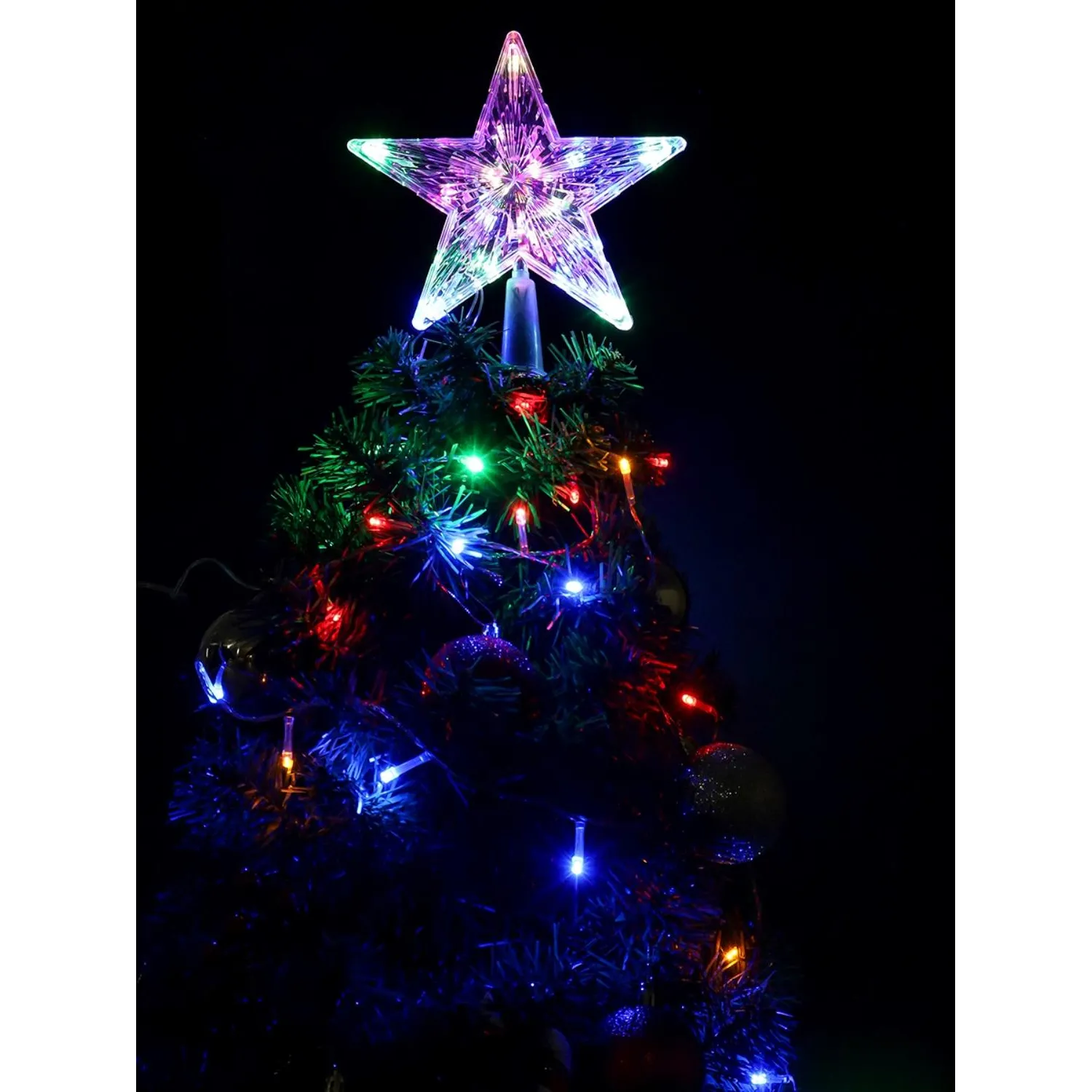 Верхушка Белая звезда, 19х19см, 15 LED, 1 режим, мульти НВУ-0002 - фото 7