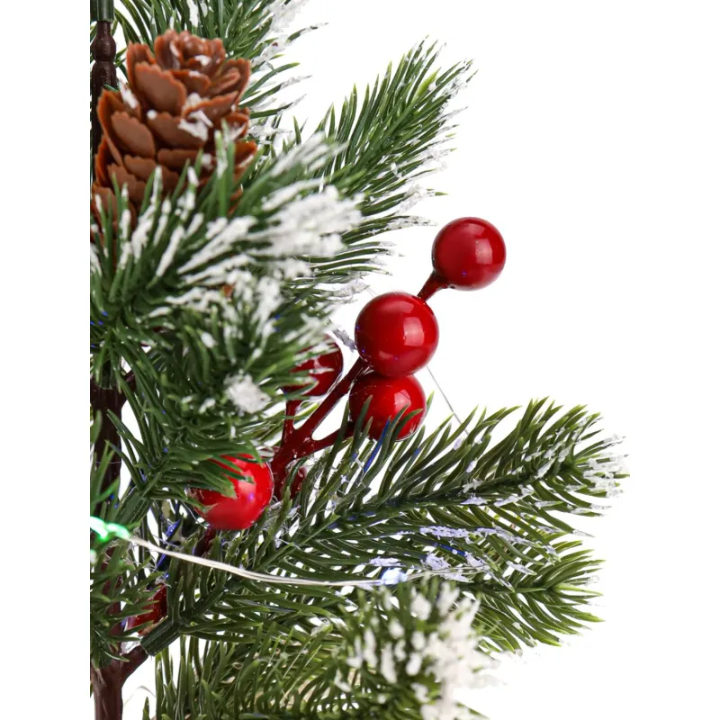 Елка Декоративная с подсветкой Яркие огнина батар(не в компл)25см.НУ-1965 - фото 2