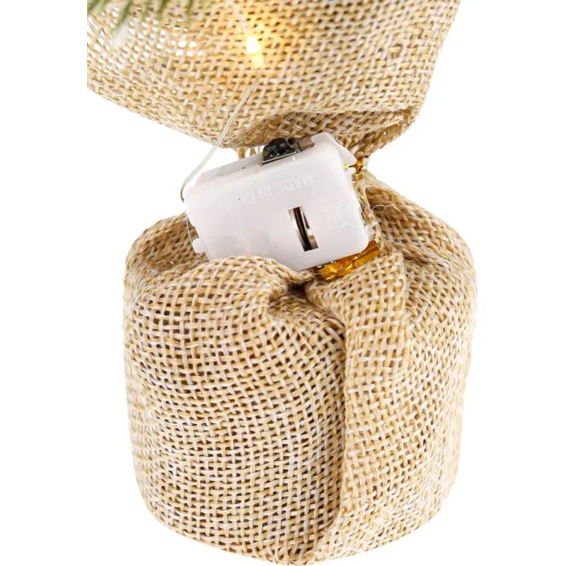 Елка Декоративная с подсветкой Яркие огнина батар(не в компл)25см.НУ-1965 - фото 3