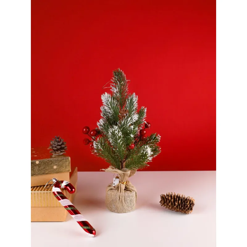 Елка Декоративная с подсветкой Яркие огнина батар(не в компл)25см.НУ-1965 - фото 4