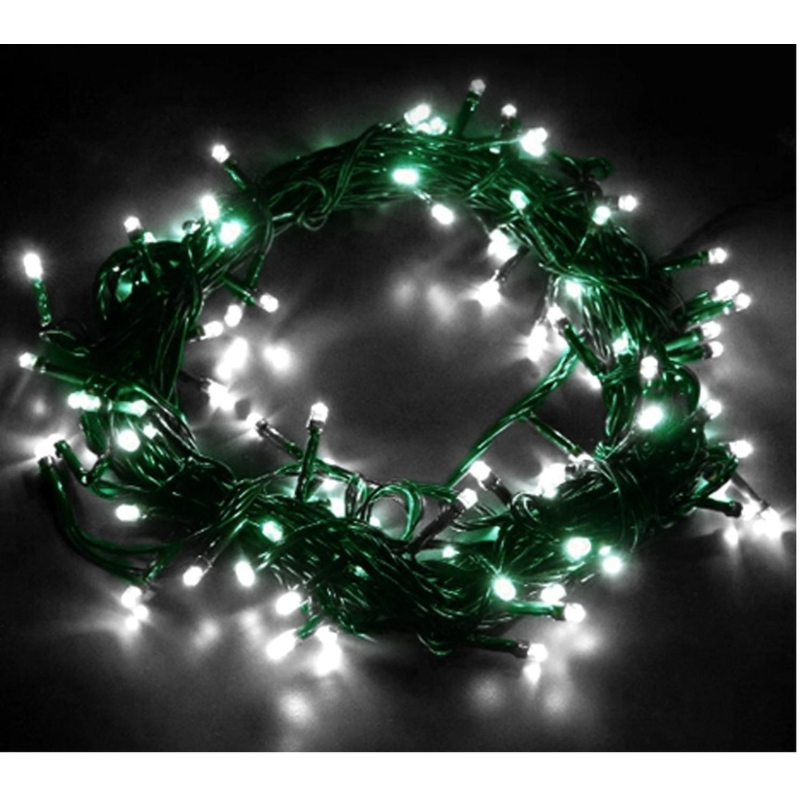 Гирлянда светодиодная на 100LED ламп, 1м, 220 B,хол бел,8реж,IP20,92819 - фото 1