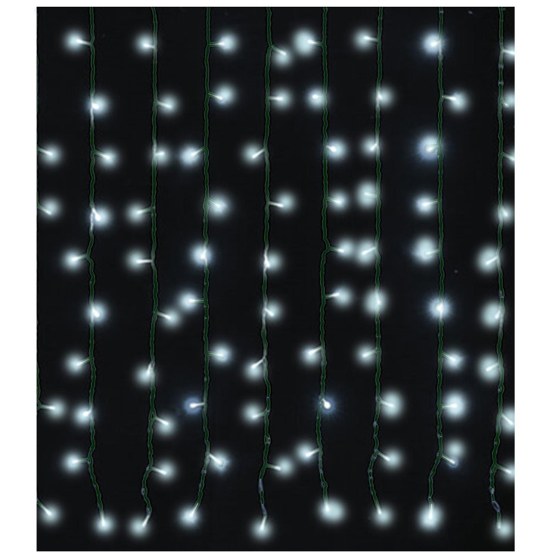 Гирлянда светодиодная 220LED ламп,300x200cм,220B,холодн бел,8реж,IP20,92813 - фото 1