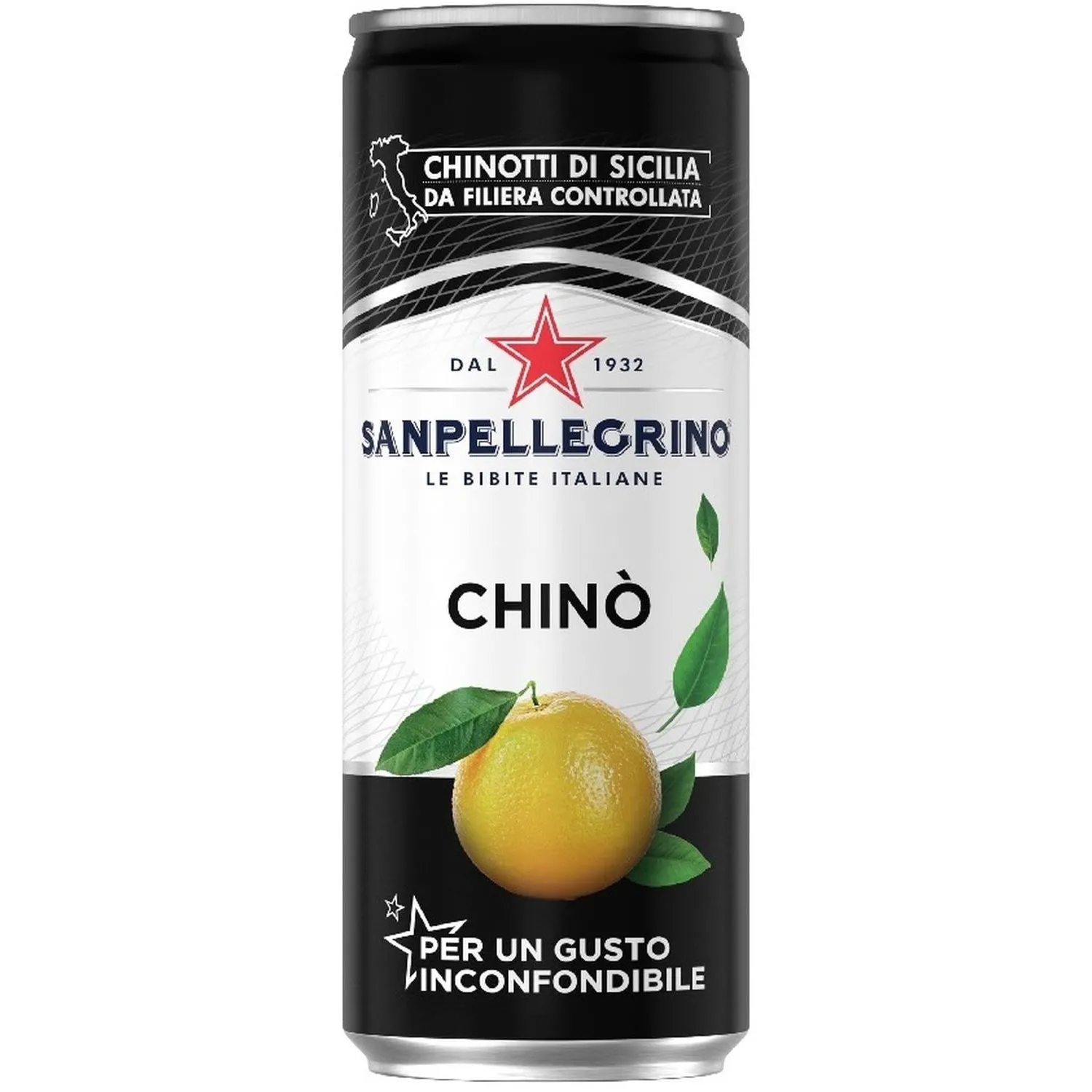 Напиток SanPellegrino Chino с экстрактом померанца, газ ж/б 0,33л - фото 1