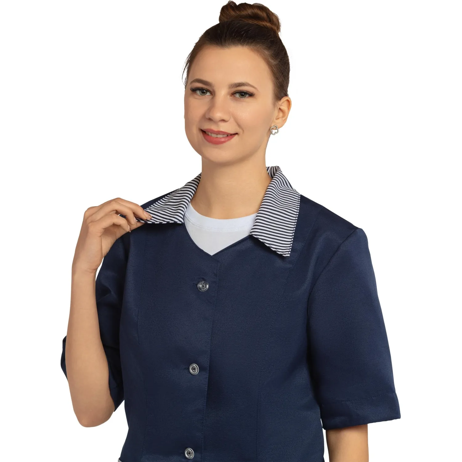 Костюм жен (куртка,бр) у07 т.син 104-108/158-164 - фото 5