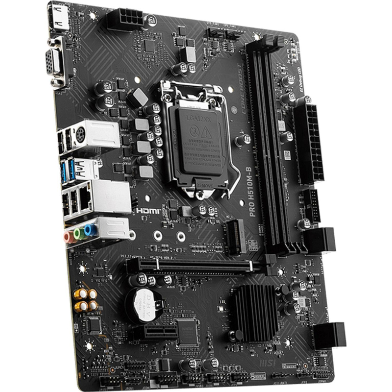 Материнская плата MSI PRO H510M-B H470, s1200, 2xDDR4, mATX, RTL - фото 3