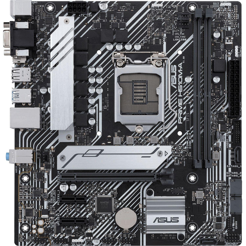 Материнская плата ASUS PRIME H510M-A, H510 s1200, 2xDDR4, mATX - фото 1