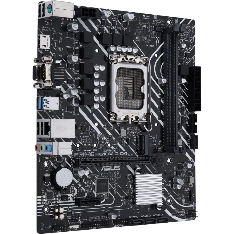 Материнская плата ASUS PRIME H610M-D D4, H610 s1700, 2xDDR4, mATX - фото 2