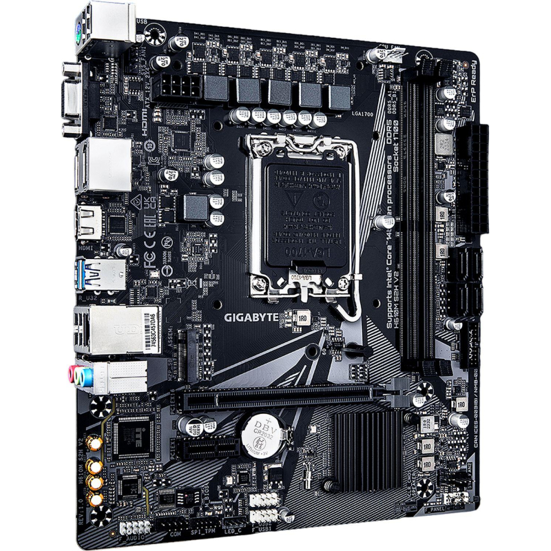 Материнская плата GIGABYTE H610M S2H V2, H610 s1700, 4xDDR5, mATX - фото 2
