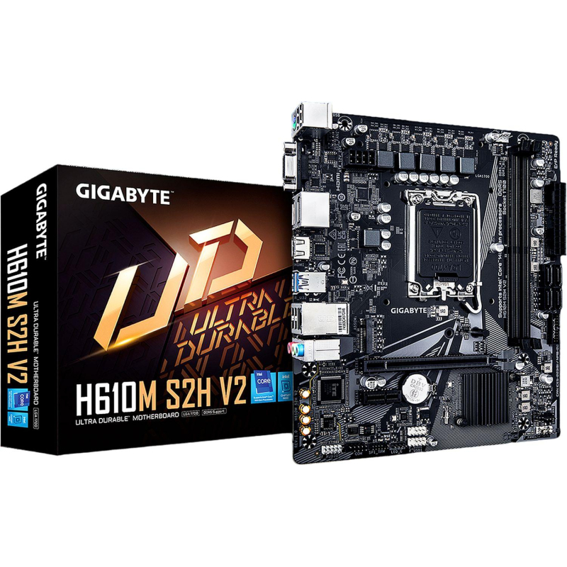 Материнская плата GIGABYTE H610M S2H V2, H610 s1700, 4xDDR5, mATX - фото 5
