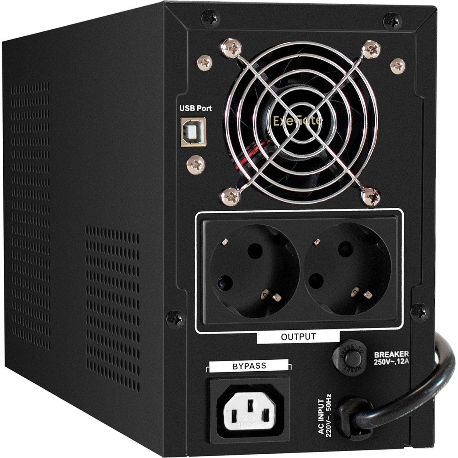 ИБП ExeGate SineTower SN-1000 лин-инт,1000ВА/800Вт,2EURO+1xC13(EX295981RUS) - фото 2