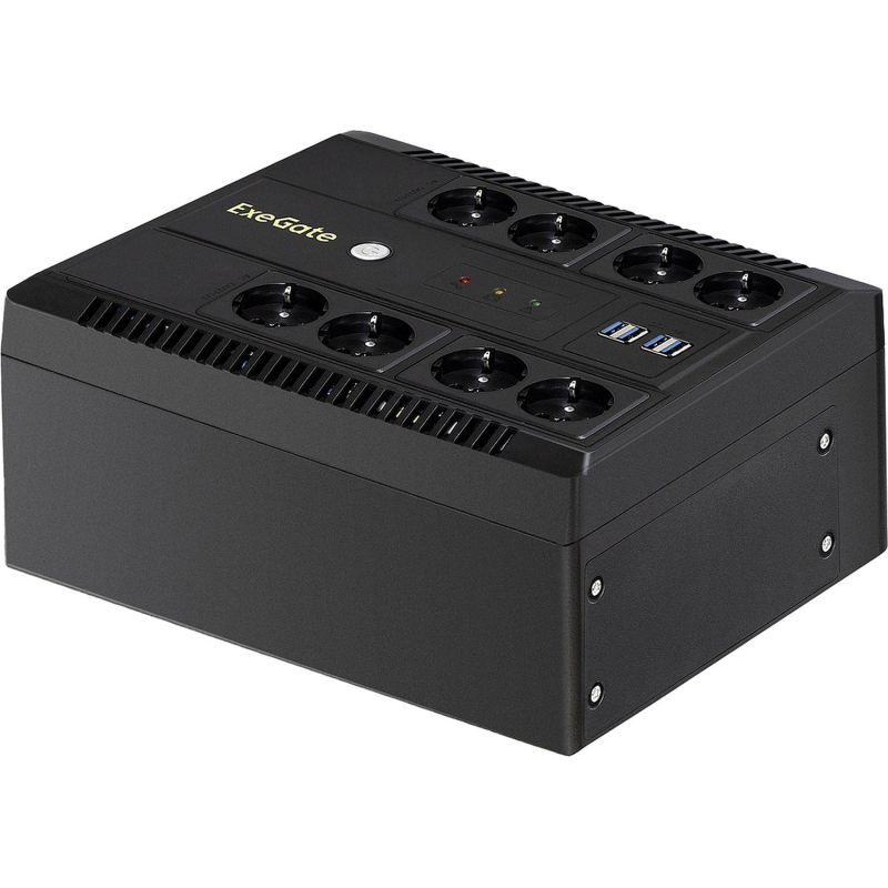 ИБП ExeGate NEO NNB-800 лин-инт, 800ВА/480Вт 8xEURO+4USB(EX293854RUS) - фото 1