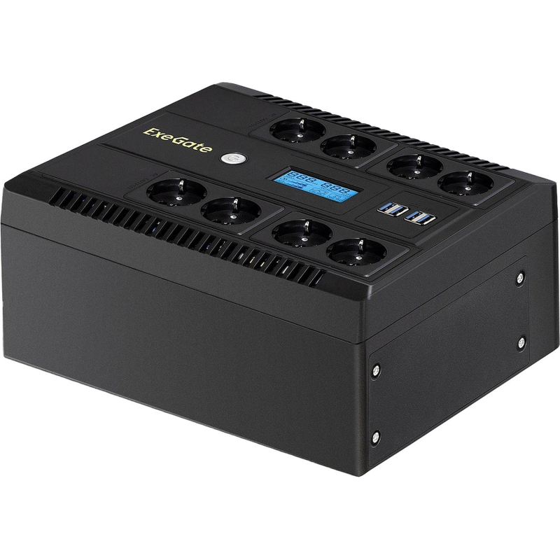 ИБП ExeGate NEO Smart LHB-800 лин-инт, 800ВА/480Вт,8xEURO+4USB(EX293857RUS) - фото 1