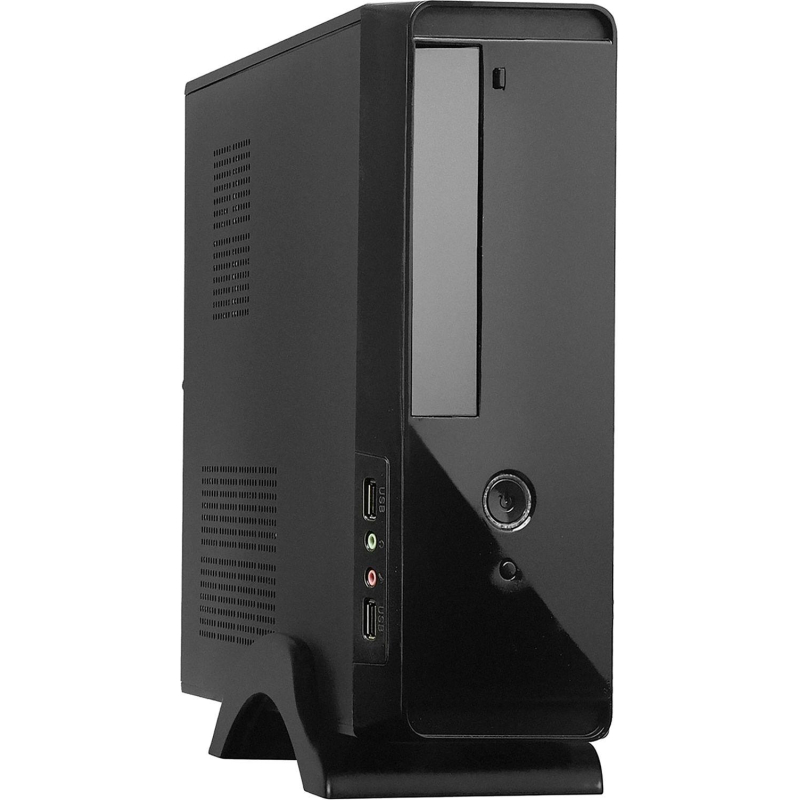 Корпус Desktop ExeGate MI-209 mini-ITX/mATX, без БП, черный(EX268702RUS) - фото 1