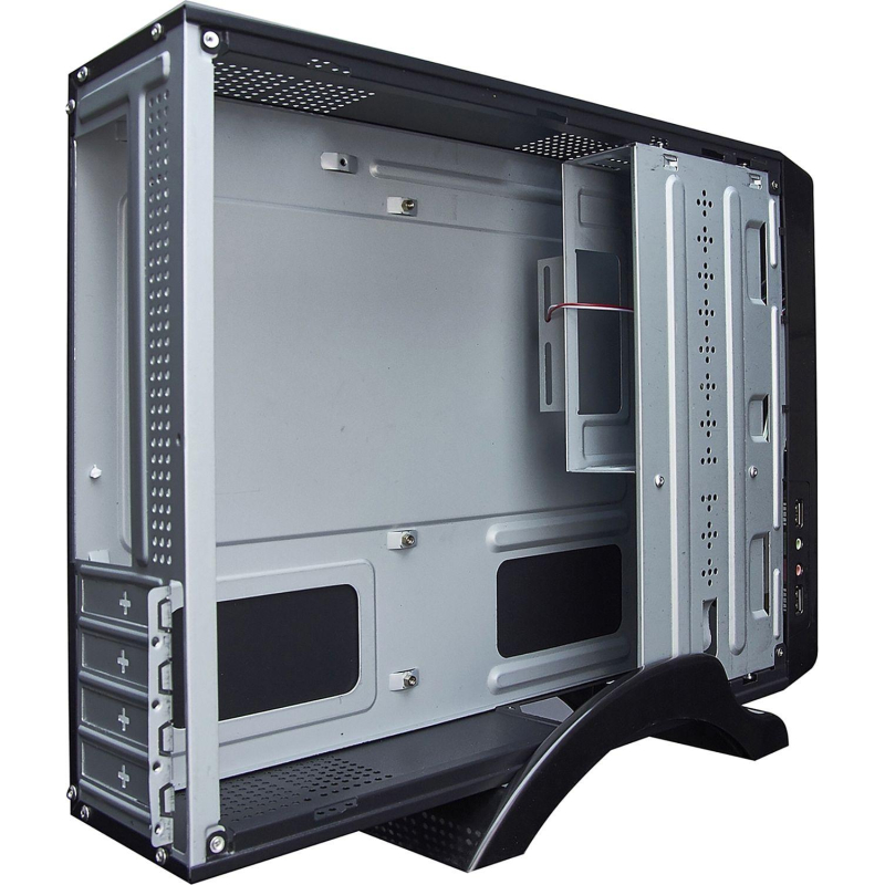 Корпус Desktop ExeGate MI-209 mini-ITX/mATX, без БП, черный(EX268702RUS) - фото 2