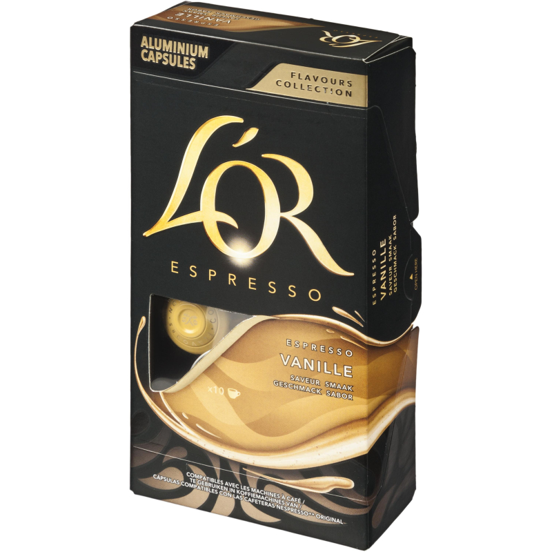 Кофе в капсулах L&#039;OR Espresso Vanilla натуральный жареный молотый 10шт/уп - фото 1