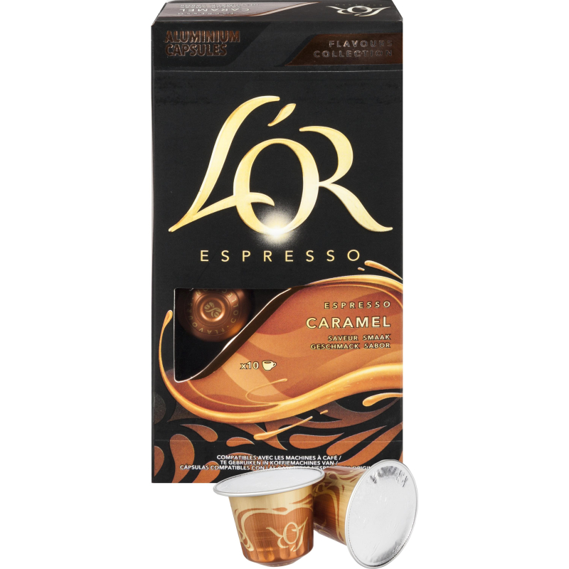 Кофе в капсулах L&#039;OR Espresso Caramel натуральный жареный молотый 10шт/уп - фото 2